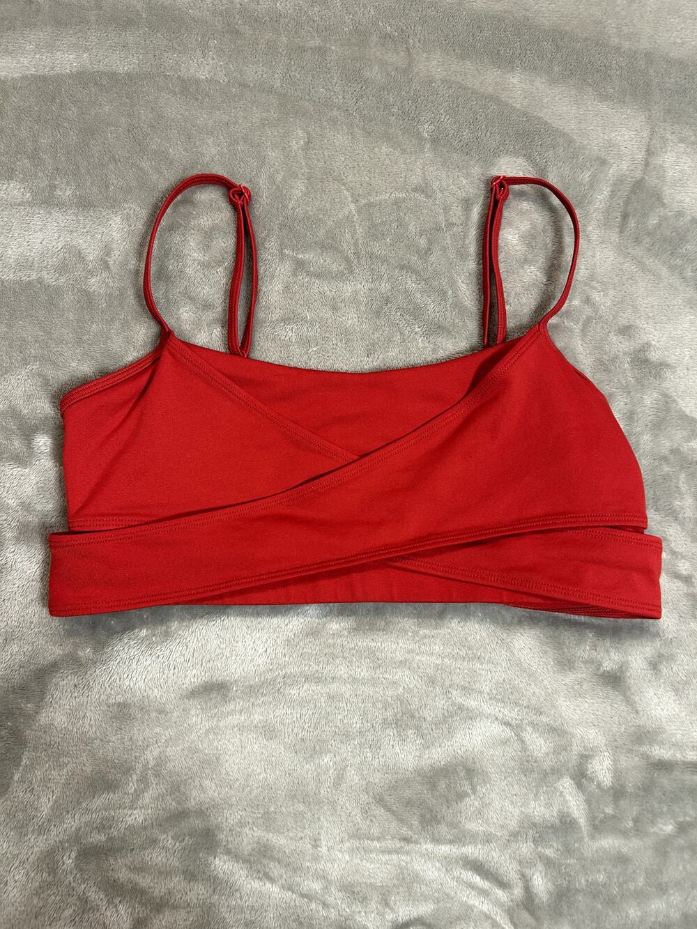 Red Alo Yoga Airbrush Enso Sports Bra | Size S Athleisure Pilates